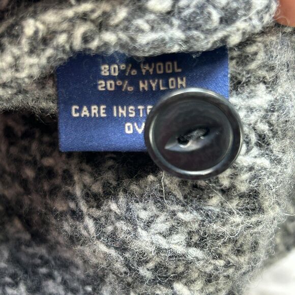 True Measure by JL Powell Sweater Mens 2XL Gray Wool Mock Neck Granola Heavy Y2K - Picture 6 of 14